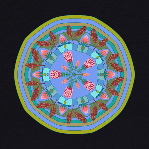 Wildflowers 6 Mandala by HealingHearts17